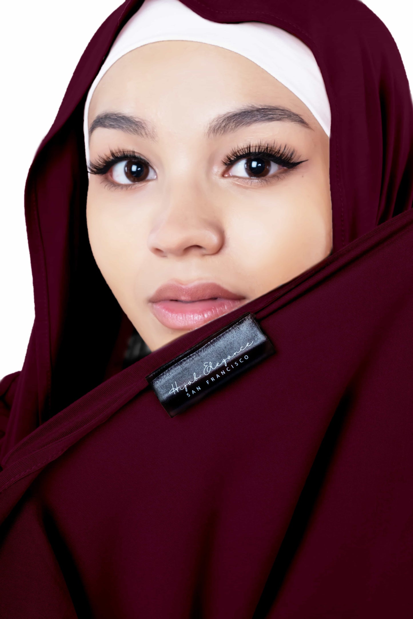 Comfortable mahogany jersey hijab – versatile Islamic headscarf for daily wear, casual outings, and student life