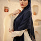 Chic navy blue hijab – stylish modest headscarf for youth, students, and casual outfits