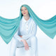 Cotton candy light blue jersey hijab – lightweight pastel headscarf for college girls and youthful modest fashion
