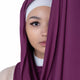 Magenta jersey hijab – bright, breathable headscarf for college girls and youthful modest fashion