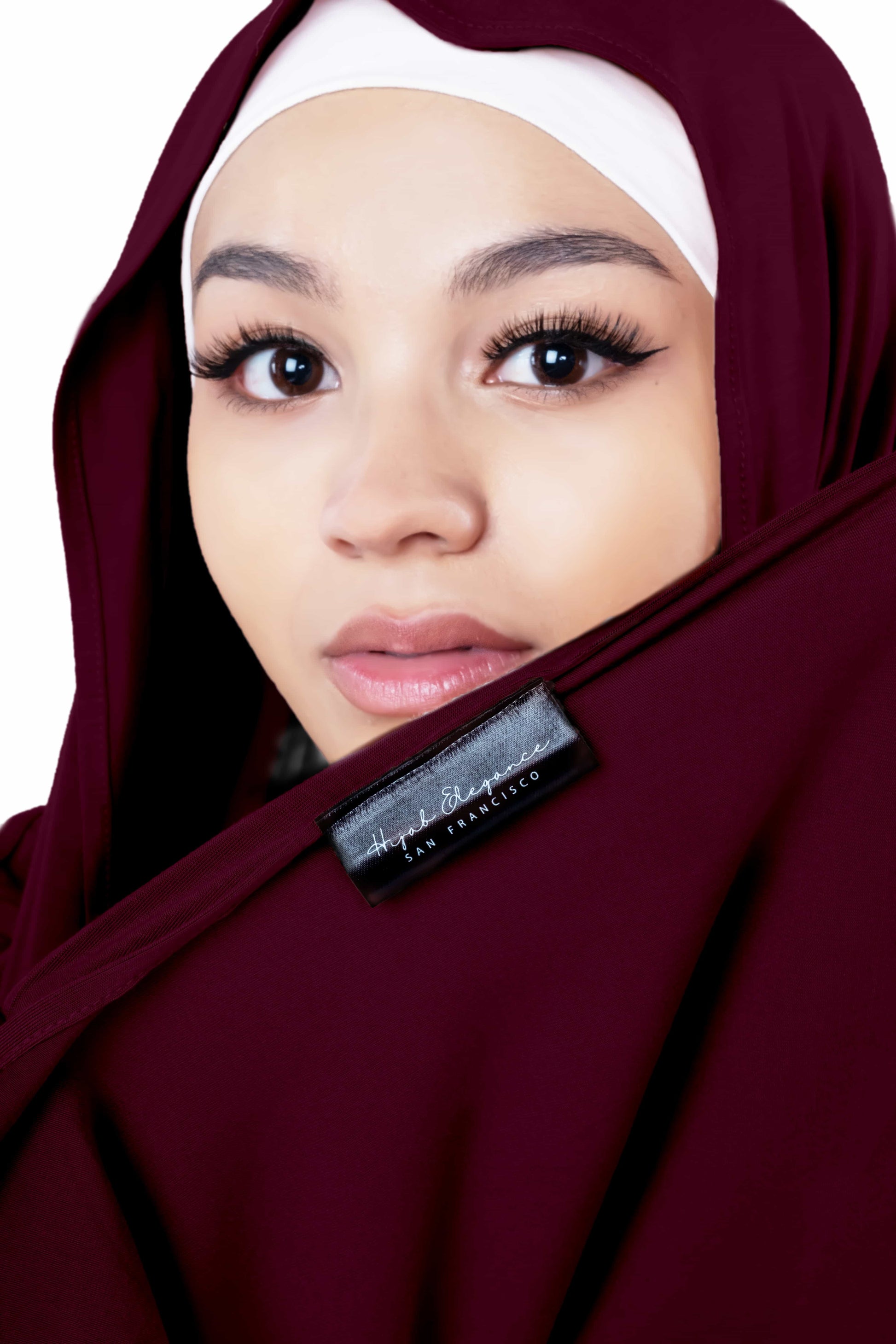 Comfortable mahogany jersey hijab – versatile Islamic headscarf for daily wear, casual outings, and student life