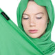 Mint green jersey hijab – breathable, lightweight headscarf for college girls and youthful modest fashion