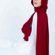 Red jersey hijab – bold and breathable headscarf for college girls and youth fashion
