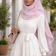 Light Pink Marble Watercolor Printed Modal Hijab