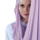 Thistle light purple jersey hijab – soft, breathable Muslim headscarf for everyday wear
